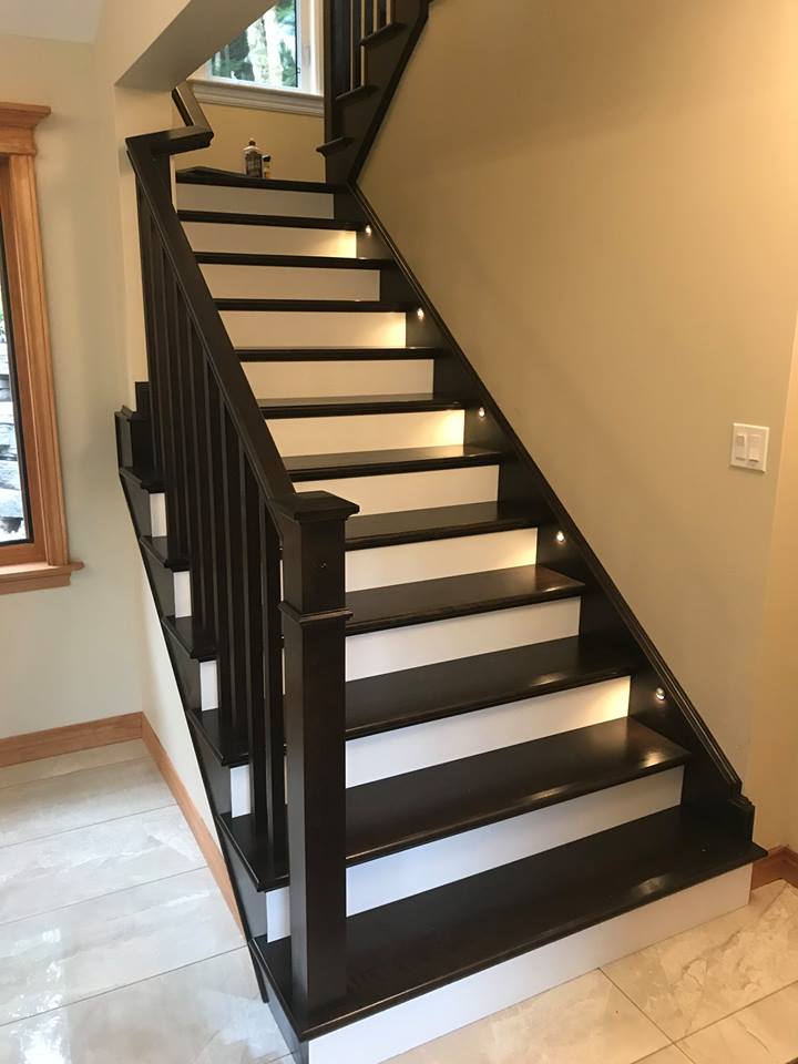 Staircase With Custom Lighting 